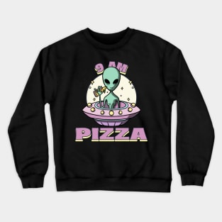 Legendary Night 9 AM PIZZA Nihilist Absurd Silly Dark Humor T-Shirt Crewneck Sweatshirt